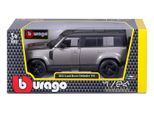 Bburago 18-21101 - Modellino Di Auto - Land Rover Defender '22 (Argento, Scala 1:24) Modello Di Auto Giocattolo