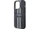 Guess Guhmp14Xp4Rpsk Custodia Rigida Per Iphone 14 Pro Max 6.7 Czarny/Nero 4G A Strisce Stampate Magsafe