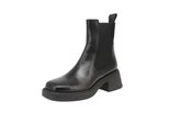 Vagabond Dorah Donna Pelle Tacco A Blocco Chelsea Boots Nero - 3 Regno Unito - 36 Eu - 6 Us / Nero