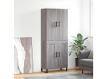 Vidaxl Credenza Grigio Sonoma 69,5X34X180 Cm Materiale A Base Di Legno