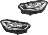 Set Fari Principali Sinistro Destro 12 V H7/H7 Led Alogeni Hella Per Mb Gla