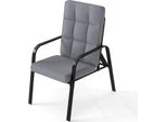 Set Di 2 Sedie Da Giardino Costway, Poltrone Da Giardino Con Cuscini E Schienale Regolabile, Sedie Da Balcone, Sedie Da Terrazza Con Portata Fino A 180 Kg