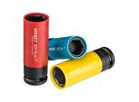 Hazet Schlag-, Maschinenschrauber-SteckschlüSsel-Einsatz (6Kt.) 903SPC/3 Vierkant Hohl 12,5 Mm (1/2 Zoll) AußEn-Sechskant-Tractionsprofil 17 - 21 Anza)