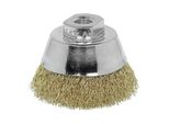 Lessmann TopfbüRste Stahldraht, Vermessingt 0,30 Mm, BüRsten-⌀ 60 Mm (421767)