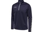Hummel Authentic Felpa Con Mezza Zip Kinder, Marine, 128