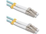 Cavo Patch In Fibra Ottica Qoltec Lc/Upc - Lc/Upc | Multimodale | 50/125 | OM3 | Duplex | 2 M