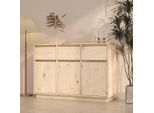 Vidaxl Credenza 110X34X75 Cm In Legno Di Pino Massiccio