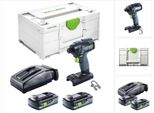 Festool Tid 18 Hpc 4,0 I-Plus Avvitatore A Impulsi A Batteria 18V 180Nm 1/4" ( 576482 ) + 2X Batteria 4,0Ah Highpower + Caricabatterie"