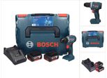 Bosch Professional 06019K3204 Set Di Trapani Avvitatori A Batteria Bosch Professional Gsr 18V-45 18,0 V, Con 2 Batterie Ricaricabili