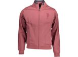 Us Polo Felpa Rosa A Maniche Lunghe Con Zip : Taglia - Xl Taglia: Xl