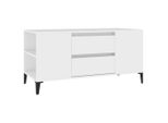 Syfax™ Mobile Porta Tv Bianco 102X44,5X50 Cm In Legno Multistrato