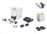 Festool Tsc 55 5,0 Kebi-Plus/Xl Sega A Immersione A Batteria 18 V / 36 V ( 2X 18 V ) 160 Mm ( 577342 ) Brushless + 2X Batteria 5,0 Ah + Doppio Caricabatterie + Systainer