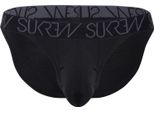 Sukrew - Intimo Da Uomo Slips - Tanga Black - 1X Taglia Xl