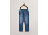 Gant Jeans Straight Cropped Fit Blau 28 Frau Blau 28