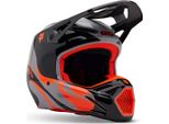 Casco Motocross Fox V1 Emotion, Nero/Grigio/Arancio, 2XL (63/64)