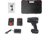 Soffiatore Di Foglie A Batteria 21V Soffiatore Di Polvere Elettrico A Mano Con 2Pcs Batterie Velocità Variabile Auto Portatile Asciugatrice Aria Soffiatore A Getto Per Patio Pulizia Cura Del Prato Soffiare Neve Foglie