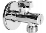 Rubinetto Ad Angolo 1/2 X 3/8, Cromato, Con Filtro
