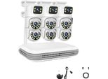 Sistema Tvcc Wireless, Risoluzione 6MP, 8CH Nvr, 8CH Nvr X 6 Telecamere, Nessuno