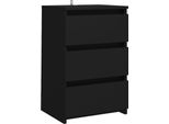 Syfax™ Comodino Nero 40X35X62,5 Cm In Legno Multistrato