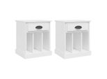 Syfax™ Comodini 2 Pz Bianchi 43X36X50 Cm