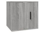 Syfax™ Mobile Porta Tv A Parete Grigio Sonoma 40X34,5X40 Cm