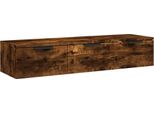 Syfax™ Armadietto A Muro Rovere Fumo 102X30X20 Cm In Legno Multistrato
