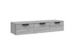 Syfax™ Armadietto A Muro Grigio Sonoma 102X30X20 Cm Legno Multistrato