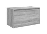 Syfax™ Panca Da Ingresso 80X40X45 Cm Grigio Sonoma Legno Multistrato