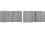 Syfax™ Mobili Tv Pensili Grigio Sonoma 2 Pz 60X30X30 Legno Multistrato