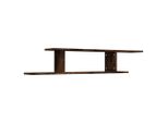 Syfax™ Scaffale Tv A Parete Rovere Fumo 125X18X23 Cm Legno Multistrato