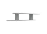 Syfax™ Scaffale Tv Parete Grigio Sonoma 125X18X23 Cm Legno Multistrato