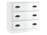 Syfax™ Credenza Bianco Lucido 70X35,5X67,5 Cm In Legno Multistrato