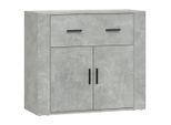 Syfax™ Credenza Grigio Cemento 80X33X70 Cm In Legno Multistrato