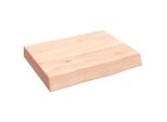 Syfax™ Ripiano A Parete 40X30X(2-6) Cm Massello Rovere Non Trattato