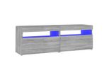 Syfax™ Mobile Porta Tv Con Luci Led Grigio Sonoma 120X35X40 Cmcm