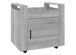 Syfax™ Carrello Scrivania Grigio Sonoma 60X45X60 Cm Legno Multistrato