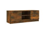Syfax™ Mobile Tv Rovere Fumo 102X35X36,5 Cm In Legno Multistrato