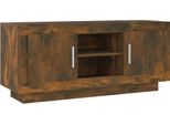 Syfax™ Mobile Tv Rovere Fumo 102X35X45 Cm In Legno Multistrato