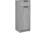 Syfax™ Armadietto Bagno Grigio Sonoma 32X34X90 Cm In Legno Multistrato