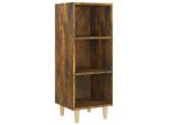 Syfax™ Credenza Rovere Fumo 34,5X32,5X90 Cm In Legno Multistrato