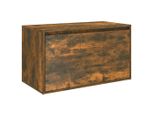 Syfax™ Panca Da Ingresso 80X40X45 Cm Rovere Fumo In Legno Multistrato