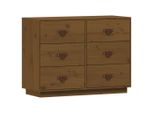 Syfax™ Credenza Ambra 100X40X75 Cm In Legno Massello Di Pino