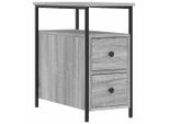Syfax™ Comodino Grigio Sonoma 30X60X60 Cm In Legno Multistrato