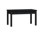 Syfax™ Panca Da Giardino Nera 80X44X45 Cm Legno Massello Di Pino