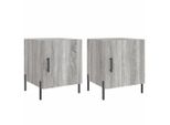 Syfax™ Comodini 2 Pz Grigio Sonoma 40X40X50 Cm In Legno Multistrato