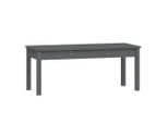 Syfax™ Panca Da Giardino Grigia 109X44X45 Cm Legno Massello Di Pino