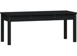 Syfax™ Panca Da Giardino Nera 109X44X45 Cm Legno Massello Di Pino