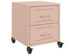 Syfax™ Comodino Rosa 36X39X43,5 Cm In Acciaio