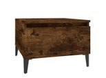 Syfax™ Tavolino Da Salotto Rovere Fumo 50X46X35Cm In Legno Multistrato