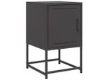Syfax™ Comodino Nero 36X39X60,5 Cm In Acciaio